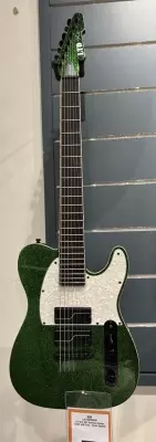 ESP Guitars - LTD SCT-607 Baritone Electric Guitar with Case - Green Sparkle